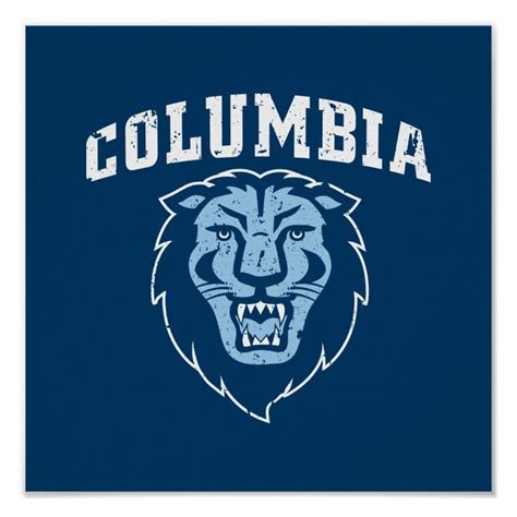 Columbia University Lions Vintage Poster Columbia University Lion