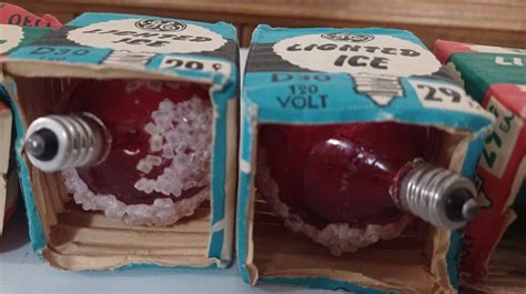 Vintage Ge Lighted Ice Bulbs Lot Of 8 Untested Ebay