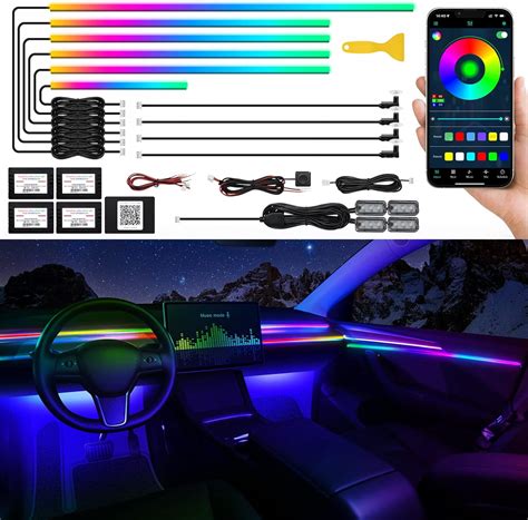 Amazon Dreamcolor Acrylic Interior Car Led Strip Light With