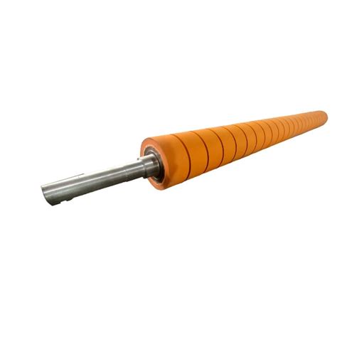 80 Shore A Orange Hot Stamping Silicone Rubber Roller For Printing At