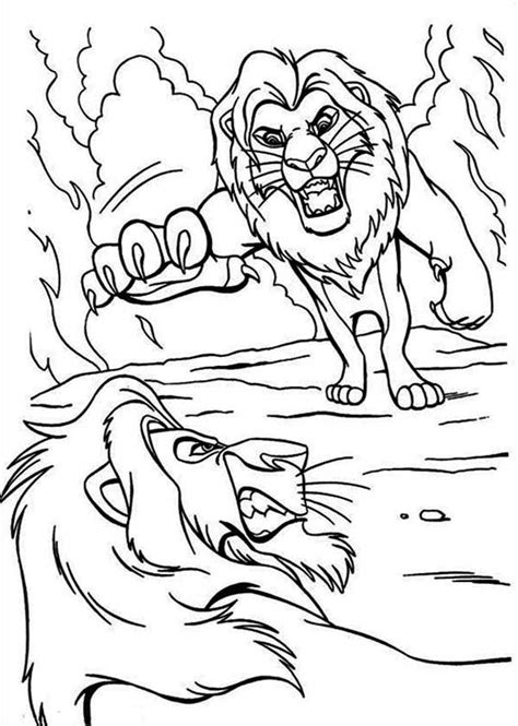 Coloriage Le Roi Lion 73836 Films d animation Dessin à colorier