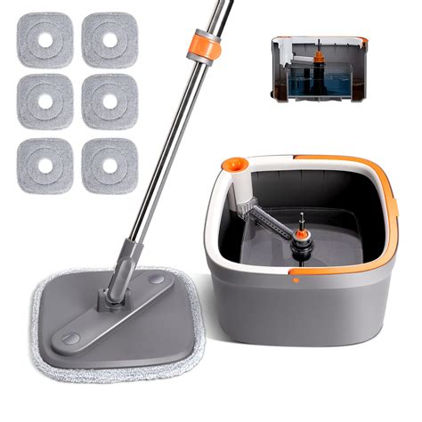 Buy Spin Mop And Bucket System 2 In 1 Water Separation Bucket With