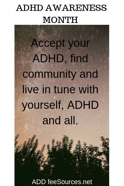 Participate in ADHD Awareness Month - ADD freeSources