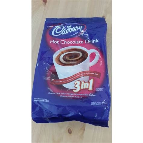 Jual 15 Sachets Cadbury Hot Chocolate Drink Minuman Cokelat Cadbury Shopee Indonesia