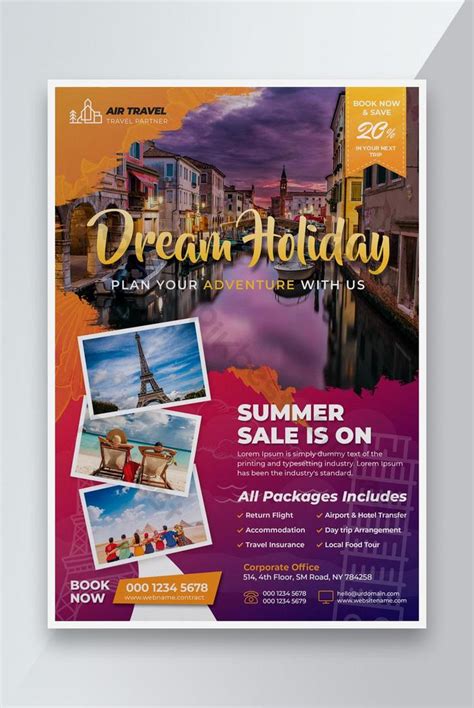 Travel & Vacation Flyer Template | PSD Free Download - Pikbest