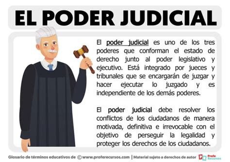 Qu Es El Poder Judicial Definici N