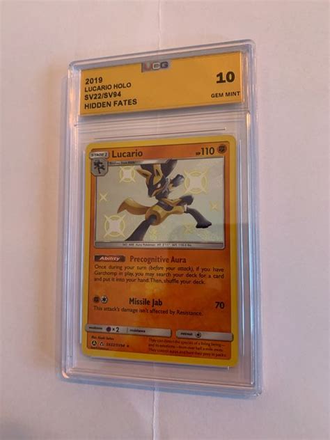 Wizards Of The Coast Pok Mon Graded Card Lucario Holo Catawiki