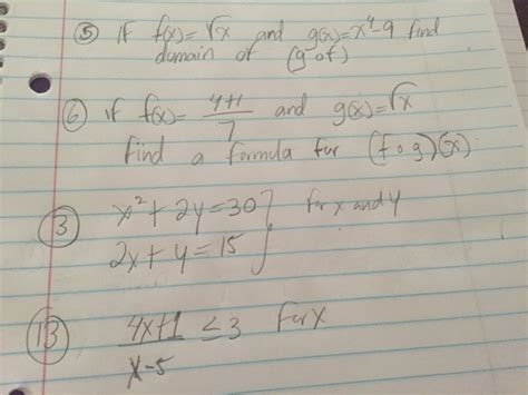 Solved If F X Squareroot X And G X X 4 9 Find Domain Of