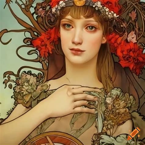 Art Pieces By Mucha Gurney Hiemstra Featuring Flowers Fantasy And