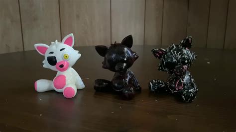 Drgs Custom Fnaf Arcade Vinyl Figures 2 Mangle Plush Phantom Foxy