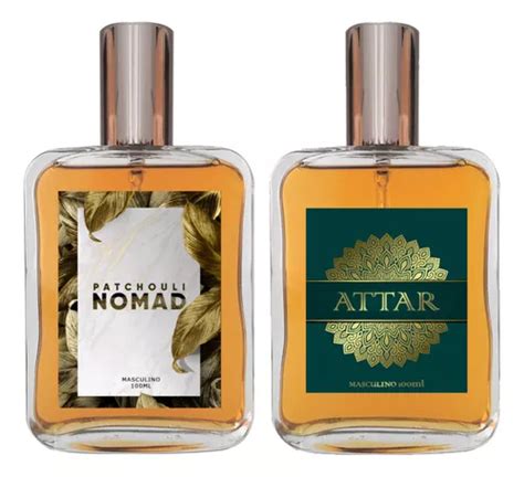 Kit Perfume Masculino Patchouli Nomad Attar 100ml