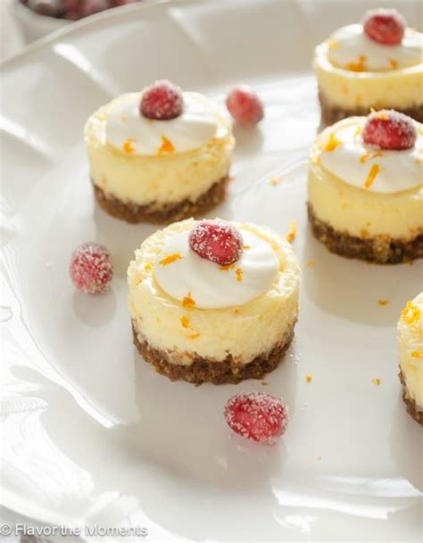 Mini Cranberry Orange Cheesecakes With Gingersnap Crust Flavor The Moments