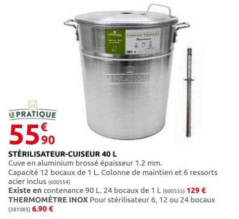 Promo Stérilisateur cuiseur 40l Le Pratique chez Rural Master