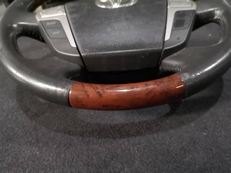 Toyota Vellfire Anh Ggh Walnut Steering Wheel With Clock Spring