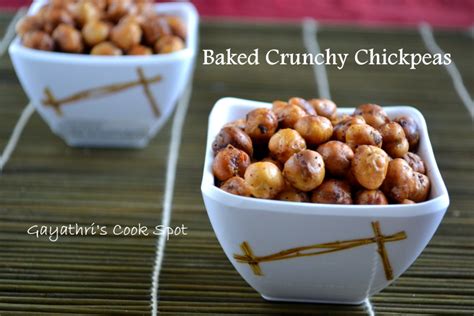 Oven Roasted Crunchy Chickpeas Gayathri S Cook Spot