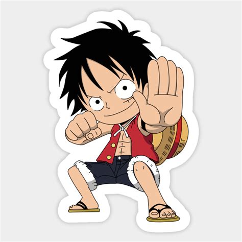 Chibi Monkey D Luffy Gear 2 - Monkey D Luffy - Sticker | TeePublic