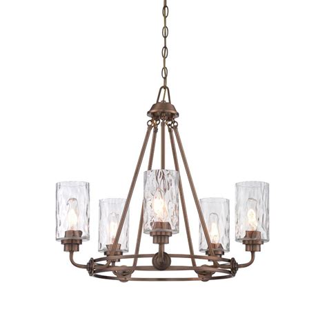 Designers Fountain Gramercy Park 5-Light Old Satin Brass Interior Incandescent Chandelier-87185 ...