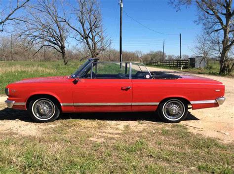 Amc Rambler American Rogue Convertible Convertible Red Rwd