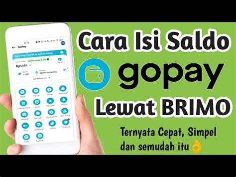 Cara Isi Saldo Gopay Lewat Brimo Isigopay Topupgopay Gopay Brimo