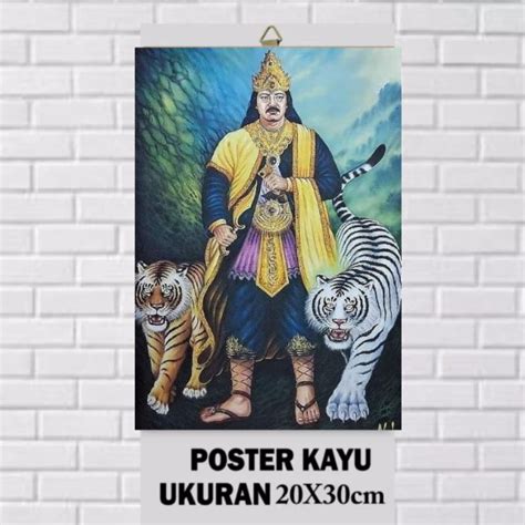 Jual Poster Kayu Prabu Siliwangi Poster Papan Mdf Ukuran X Cm Foto