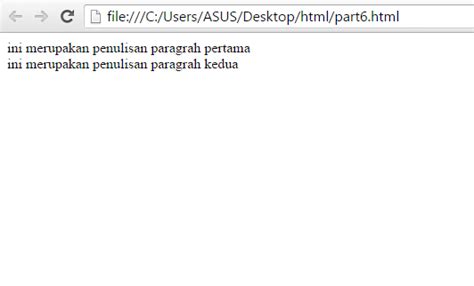 Belajar Html Part 3 Membuat Paragraf Pada Html