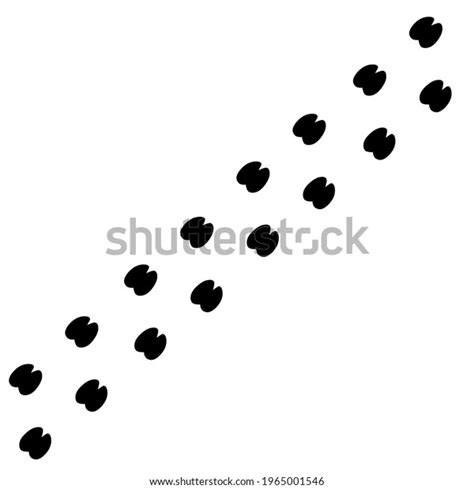 Hoof Tracks Footprint Pig Deer Cow Stock Vector (Royalty Free ...