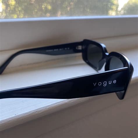 Vogue Women's Black Sunglasses | Depop