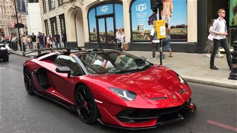 Car Spotting Supercars In London Laferrari Aventador Svj