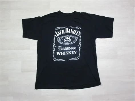 VINTAGE JACK DANIELS Old No 7 Tennessee Whiskey Black Quality T Shirt