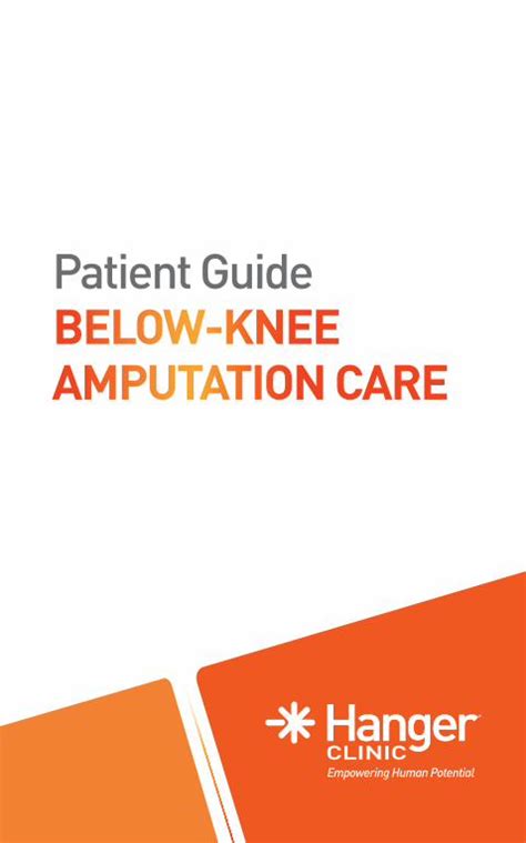 Pdf Below Knee Amputation Care Patient Guide€¦ · After Cameron Clapp Lost Both Legs And An