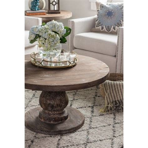 Carolina Reclaimed Wood Round Coffee Table By Kosas Home Bed Bath And Beyond 11002590 Round