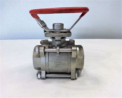 Npt Piece Full Port Threaded Ball Valve Cf M Wog Oval Handle