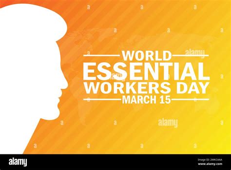 World Essential Workers Day Wallpaper With Shapes And Typography World