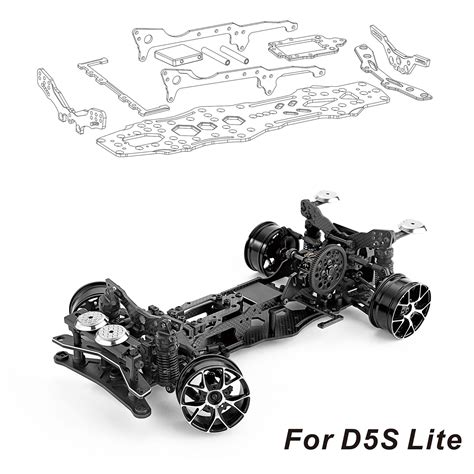 Carbon Fiber Aluminum Kit Chassis For Racing D S Lite Upgrade Drift