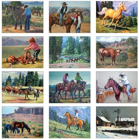 Western Art Wall Calendar Custom Imprinted 4allpromos