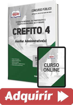 Apostila Auxiliar Administrativo Concurso CREFITO 4 MG 2023