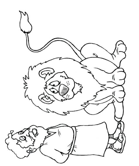 Daniel And The Lions Den Coloring Pages Free at GetDrawings | Free download