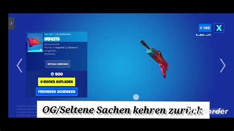 Fortnite OG Seltene Sachen kehren zurück YouTube