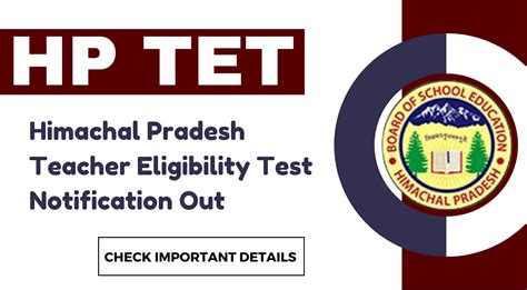 HP TET 2024 Notification OUT Check Eligibility Other Important