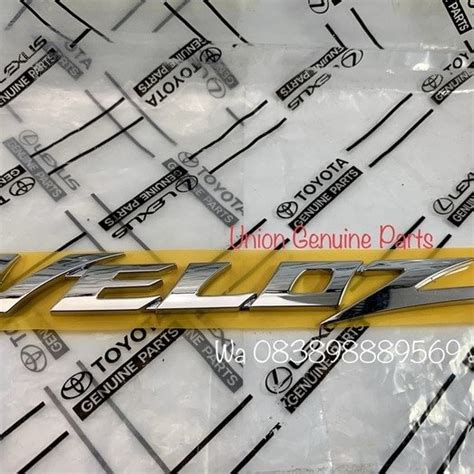 Jual Emblem Logo Tulisan Veloz Bagasi Belakang Original Asli Avanza