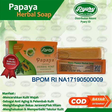 Jual Papaya Herbal Soap By Pyary Original Bpom Ri Na Atau