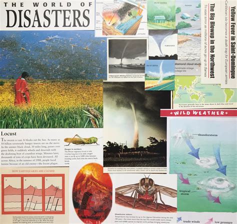 Natural Disaster Vintage Science Collage Scrapbook and | Etsy