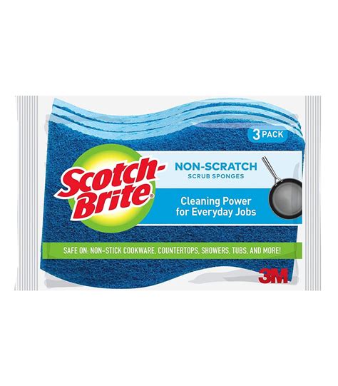 3m Scotch Brite Non Scratch Scrub Sponge 3pack Hardware Specialist