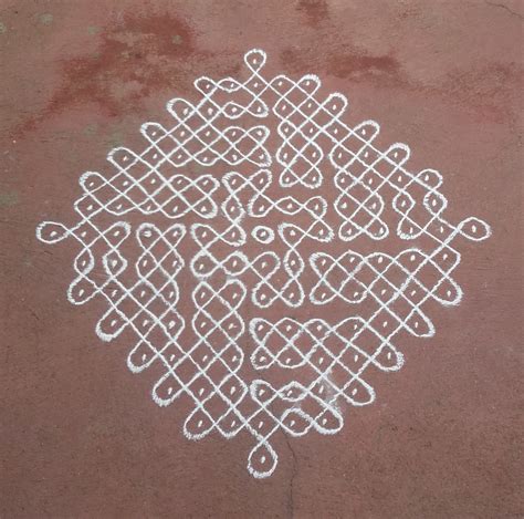 Dots Sikku Kolam Big Kolam For Contest Kolams Of India