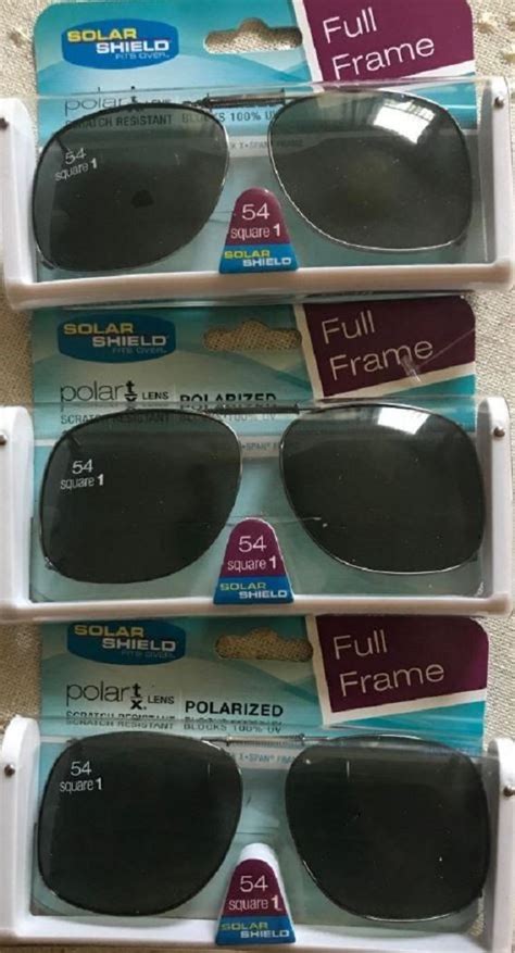 Amazon Solar Shield Clip On Polarized Sunglasses Size Square