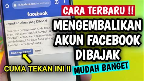 Cara Terbaru Cara Mengembalikan Akun Fb Yang Dibajak Fb Dibajak