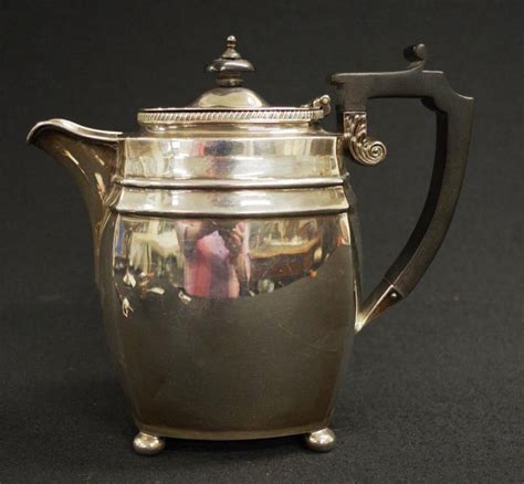 George V Silver Hot Water Jug By Hardy Brothers Jugs And Ewers Silver