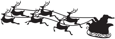 Santa And His Sleigh Png