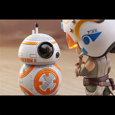 Hot Toys Star Wars The Force Awakens Rey BB 8 Cosbaby S Bobble Head Set