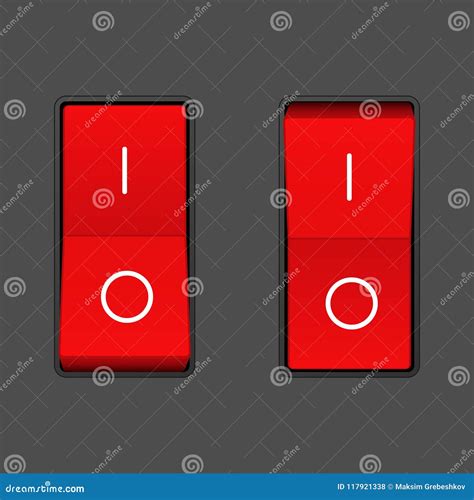 Realistic Toggle Switch Stock Vector Illustration Of Connect